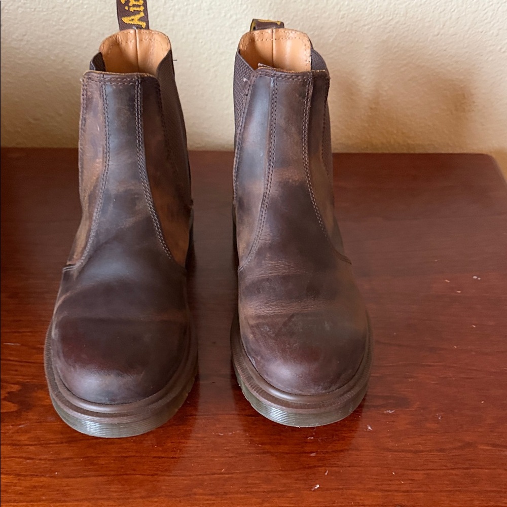 Dr. Martens Dark Brown Leather Boots